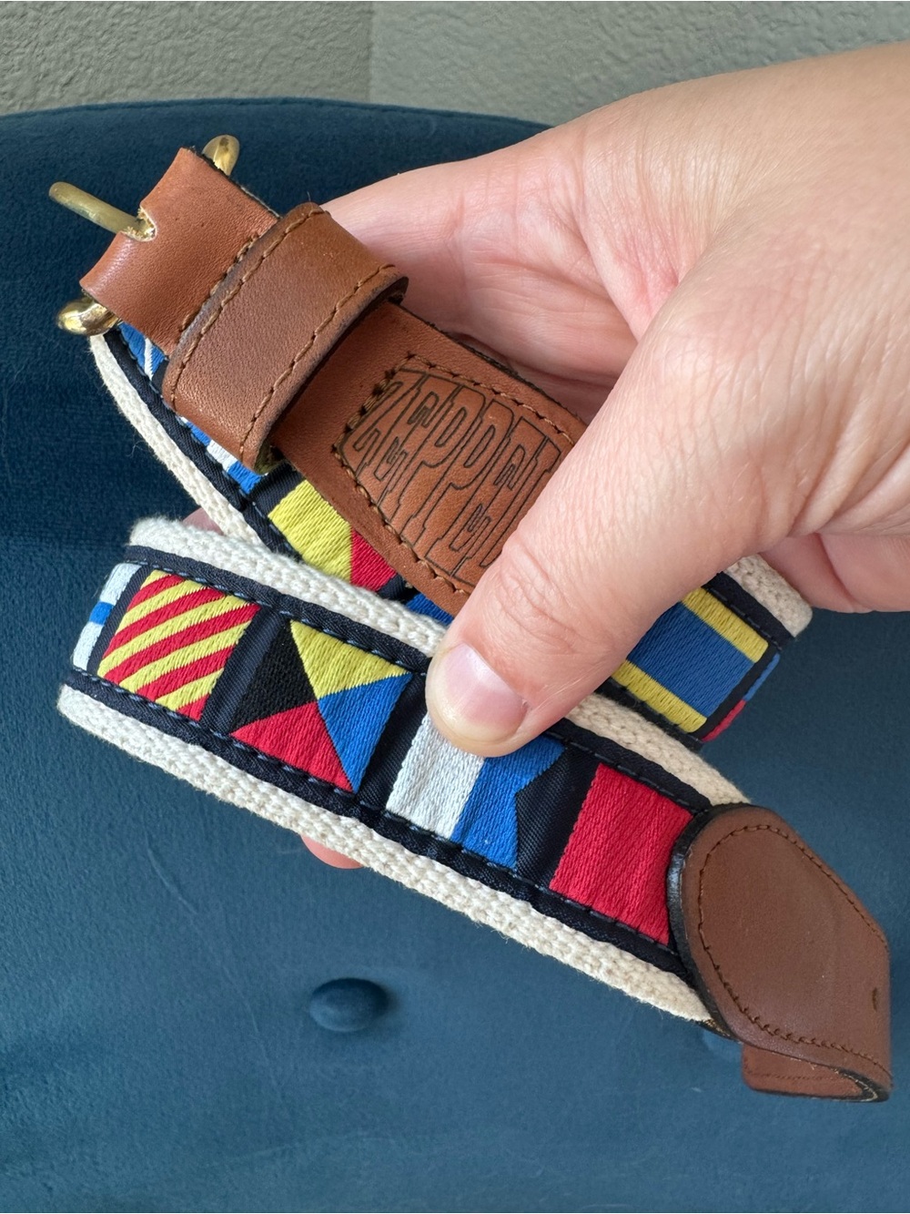 Zeppelin leather belt made in the USA